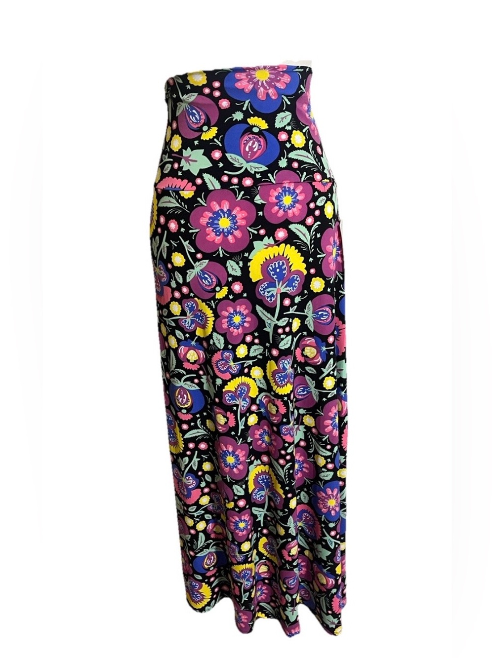 LuLaRoe Skirt Sz 2XL MAXI Floral Print Feminine Casual Closet Staple A-Line